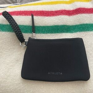 Athleta Black Neoprene Wristlet
